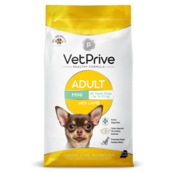Vet Prive Mini ve Küçük Irk Yetişkin Köpek Maması Kuzu Etli 3 Kg